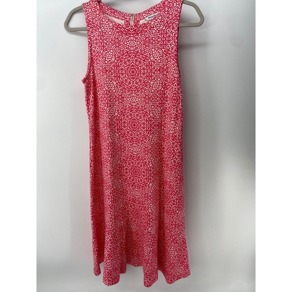 Tommy Bahama Dresses & Skirts - Tommy Bahama Dress Women Small Pink Geometric Sleeveless Coastal Vacation Knit